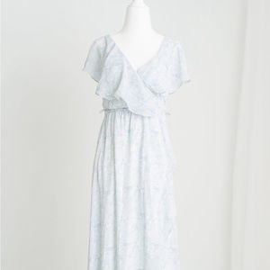 Katya blue floral dress